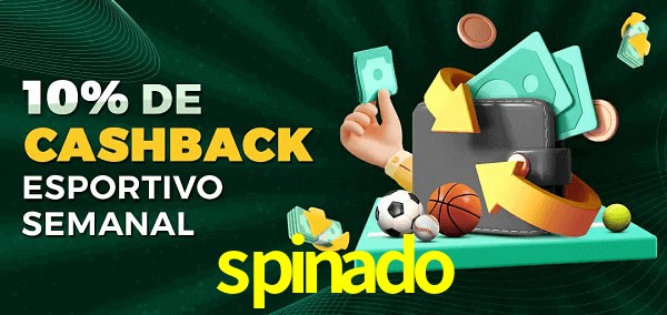 10% de bônus de cashback na spinado